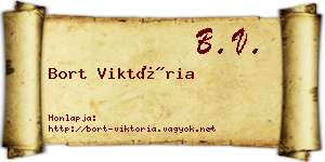 Bort Viktória névjegykártya